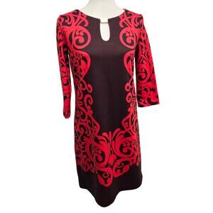 New York & Company Stretch Womens XS PolySpandex 3/4 Sleeve BodyCon Dress